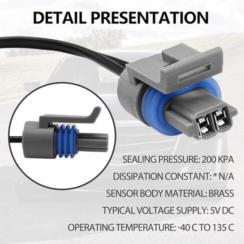 25036751 Intake Air Temperature Sensor MAT IAT ACT Kit Compatible for GM Replacement OEM #25037225 25037334 in Kuwait