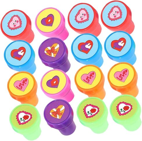 NUOBESTY 20pcs Heart Stampers for Boys Girls Self Inking Stamps for Classroom Rewards Scrapbooking Invitations Greeting Cards Party Favors Goody Bag Fillers in Kuwait