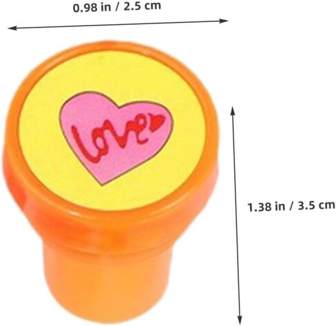 NUOBESTY 20pcs Heart Stampers for Boys Girls Self Inking Stamps for Classroom Rewards Scrapbooking Invitations Greeting Cards Party Favors Goody Bag Fillers in Kuwait