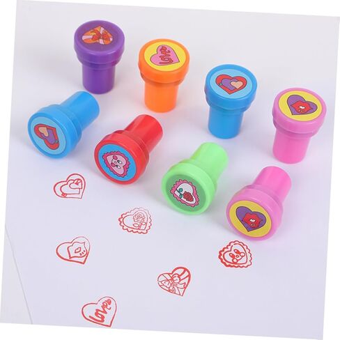 NUOBESTY 20pcs Heart Stampers for Boys Girls Self Inking Stamps for Classroom Rewards Scrapbooking Invitations Greeting Cards Party Favors Goody Bag Fillers in Kuwait