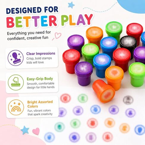 24Pcs Dêm Huñtêrs Themed Party Stampers for Kids, Happy Birthday Supplies Set, Goody Bags Treat Bag Stuff Gifts for Theme Celebration,Birthday Party Favors in Kuwait