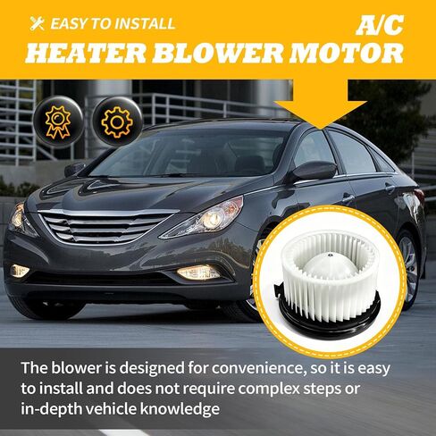 97113-3S000 محرك منفاخ HVAC مع قفص مروحة متوافق مع Sonata 2011-2014 Optima 2011 يستبدل 971133S000 700263 76943 in Kuwait