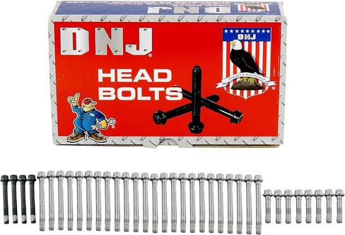 DNJ HGB3181 Cylinder Head Gasket set with Head Bolt Kit For 2001-2007 Chevrolet C3500HD 8.1L 496cid V8 OHV in Kuwait