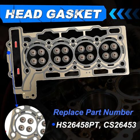 1.6 مجموعة حشية كاملة مسامير الرأس HS .90 مللي متر سميكة تناسب ميني كوبر 1.6L 2008-2010 DOHC 16 فولت HS26458PT ES72451 in Kuwait