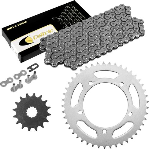 Caltric Drive Chain and Sprockets Kit Compatible With Suzuki GSX-R600 GSXR600 2001 2002 2003 2004 2005 in Kuwait