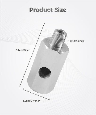 Oil Pressure Adapter,Car Accessories 1/8 NPT Oil Pressure Sensor Tee with 1 Gasket,Stainless Steel Turbo Supply Feed Line Connector,Automotive Fuel System Fittings,Suitable for Cars,SUVs in Kuwait