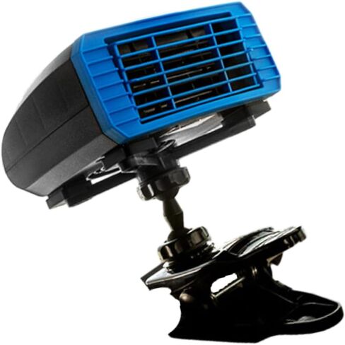 Riloer Car Heater Defogger, 12V 150W Heater/Cooling Fan Car Windscreen Demister Heater, Clip Type, 1Windshield Defroster That Plug Into Cigarette Lighter in Kuwait