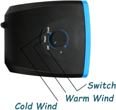 Riloer Car Heater Defogger, 12V 150W Heater/Cooling Fan Car Windscreen Demister Heater, Clip Type, 1Windshield Defroster That Plug Into Cigarette Lighter in Kuwait