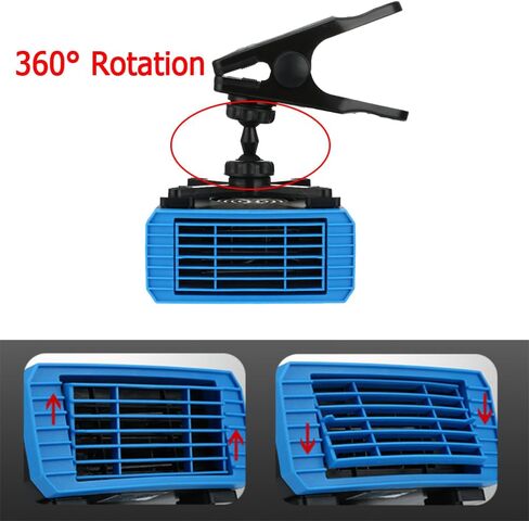Riloer Car Heater Defogger, 12V 150W Heater/Cooling Fan Car Windscreen Demister Heater, Clip Type, 1Windshield Defroster That Plug Into Cigarette Lighter in Kuwait
