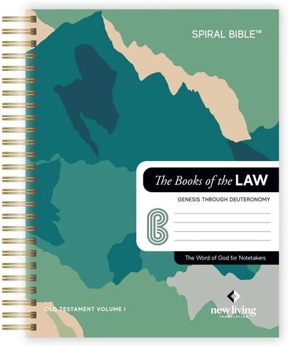 Spiral Bible™ NLT New Living Translation, Complete 5 Volume Book Bundle | Spiral Bound Spiritual Companion & Journal for Adults & Teens | 8.5" x 11" Notebook, 3.5in Margins in Kuwait