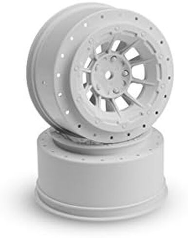J Concepts 3351W Hazard - عجلة خلفية مائلة، عجلة أمامية وخلفية مائلة 4x4 - (أبيض) - قطعتين in Kuwait