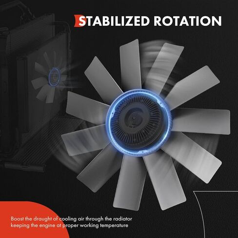 A-Premium Engine Radiator Cooling Fan Blade Compatible with Ford Explorer 1991-1994, Mustang 1985-1993, Ranger 1990-2004, Aerostar 1990-1997 & Mercury Capri 1985-1986 in Kuwait