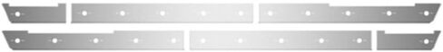 Technical Precision Replacement for Western Star HD 5700XE Year 2016 Stainless Steel Upper Side Fairing Trim W 24 Slotted Holes in Kuwait