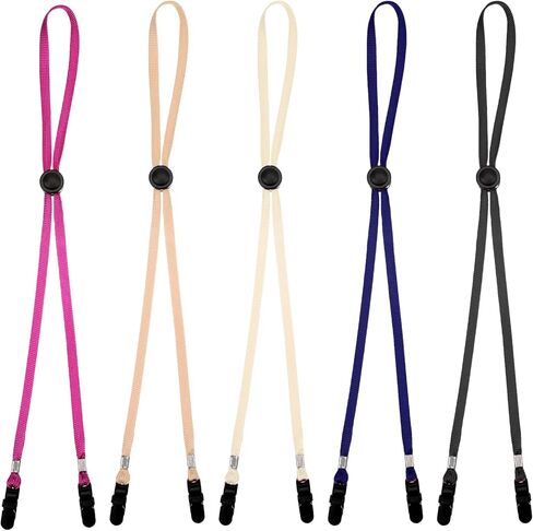 5 PCS Hat Clips for Wind, Adjustable Chin Straps for Hats Windproof Anti-Lost Chin Cord for Outdoor Hats, Baseball Caps Fishing Golfing Boating Hiking Travel in Kuwait