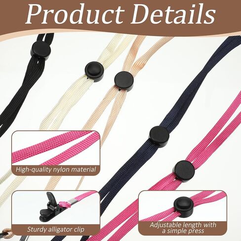 5 PCS Hat Clips for Wind, Adjustable Chin Straps for Hats Windproof Anti-Lost Chin Cord for Outdoor Hats, Baseball Caps Fishing Golfing Boating Hiking Travel in Kuwait