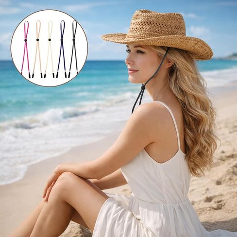 5 PCS Hat Clips for Wind, Adjustable Chin Straps for Hats Windproof Anti-Lost Chin Cord for Outdoor Hats, Baseball Caps Fishing Golfing Boating Hiking Travel in Kuwait