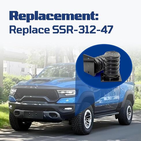 Rear Suspension Helper Spring Kit Fit for RAM 2500 3500 2014-2023 Replace SSR-312-47 Black in Kuwait