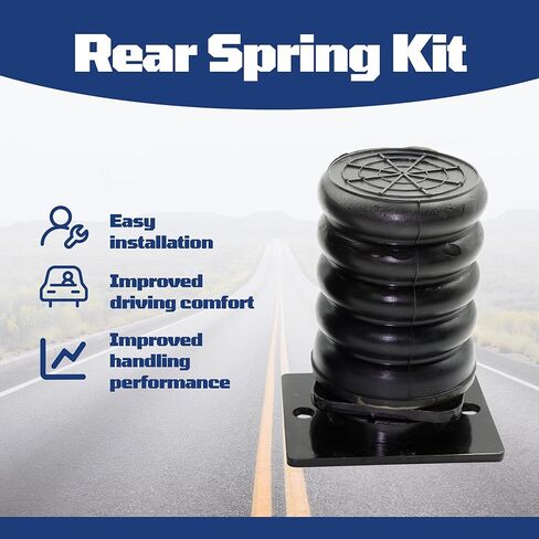 Rear Suspension Helper Spring Kit Fit for RAM 2500 3500 2014-2023 Replace SSR-312-47 Black in Kuwait