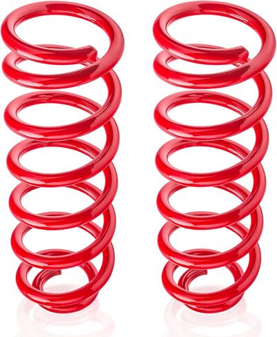 Rear Heavy Duty Coil Springs for Ram 1500 2019-2025 2WD 4WD, Provide 100% Extra Load (2000 lbs）-Red in Kuwait