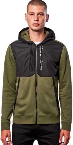 Alpinestars 1213-51000-6910-L: سترة ذات قلنسوة عسكرية/أسود Lg in Kuwait