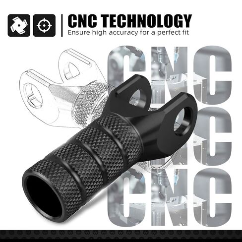 NICECNC Red Oil Level Gauge Dipstick Temperature + Motorcycle Shift Lever Tip, See Fitment in Kuwait