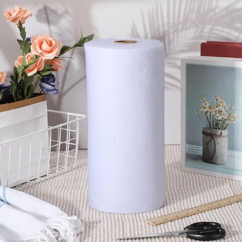 Vincreem 2 Rolls 12"x 10yd Quilting Batting Cotton Batting Roll Sewing Supplies for Needle Punched Quilt, DIY Project, Fabric Sewing Crafts(White) in Kuwait