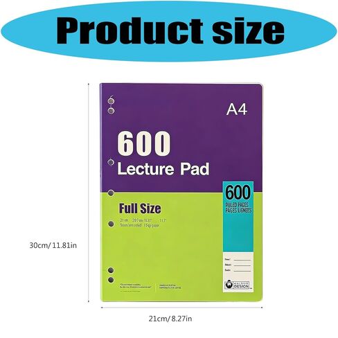 Thick 4600 Page Americans Styles Notebook Durability Scribbling Pad for School Offices Artistic Projects Professional Students School Offices Supply in Kuwait