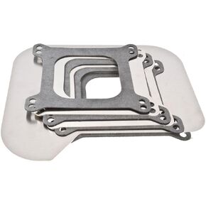 JEGS Carburetor Heat Shield | Open Style | Made In USA | Fits Holley 4150/4160, Edelbrock, BG, Demon, Carter, And AFB | Includes 4 Gaskets, 2 Spacers, And 1 Heat Shield in Kuwait