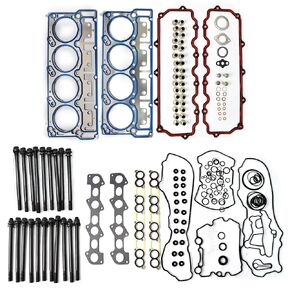 6.0L Engine MLS Full Gasket Set w/Bolts for Ford F-250 F-350 F-450 F-550 E350 E450 Super Duty 6.0L V8 Powerstroke Diesel Turbo OHV CS26374 ES72229 in Saudi Arabia