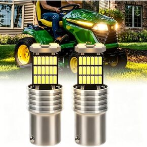 2-Pack 1156 LED Headlight Bulbs for John Deere X584 X590 X570 X580 S100 S120 S140 S170 S180 S220 S240 D105 D125 D160 X330 X350 X354 X370 X380 X384 X390 X394 Lawn Tractors - 6000K 12V BA15S (AD2062R) in Kuwait