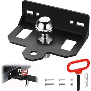 Zero Turn Lawn Mower Hitch with 2" Hitch Ball 6000 LBS, Heavy Duty Bolt-On Trailer Hitch, Universal Fits 2" Coupler, Magnetic Pin Included for Tractor, Trailer Cart, ATV, UTV in Saudi Arabia