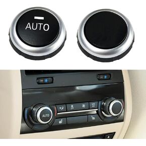 زر مقبض مكيف الهواء متوافق مع BMW 5' 6' 7' X5 X6 F10 F15 F16 F12 F13 F01 وحدة التحكم الأمامية/استبدال مقبض التحكم في المناخ الخلفي لـ 61319393931 (مجموعتان i* مع AUTO+1*بدون AUTO) in Kuwait