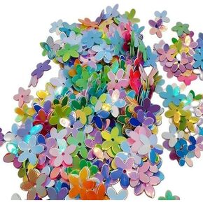 Glitter Flower Sequins, Mixed Colors, Loose Crafting Embellishments for Sewing, Wedding Decoration, Christmas, Clothes, Jewelry Making (A Pack) in Saudi Arabia