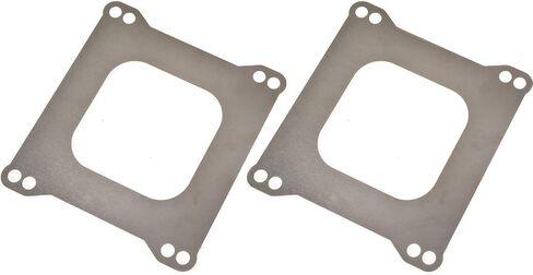 JEGS Carburetor Heat Shield | Open Style | Made In USA | Fits Holley 4150/4160, Edelbrock, BG, Demon, Carter, And AFB | Includes 4 Gaskets, 2 Spacers, And 1 Heat Shield in Kuwait