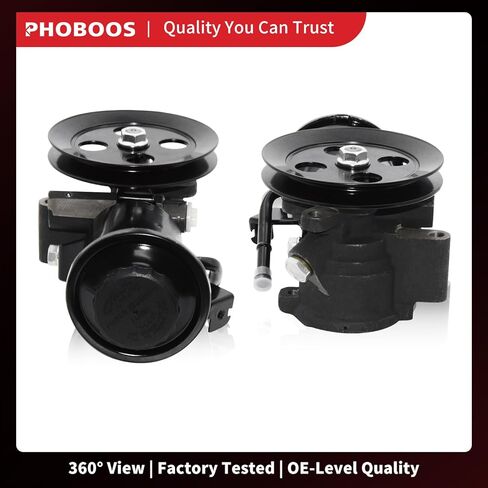 مضخة توجيه كهربائية PHOBOOS متوافقة مع Toyota 4Runner/Pickup (Hilux) 1988 (تم بناؤها قبل 12/1987)، 1989-1995، V6 3.0L، مع مخرج وخزان، توجيه سلس، متانة عالية، المرجع. 21-5844 in Kuwait
