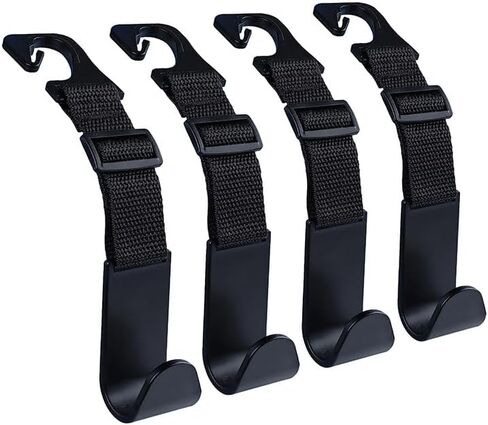 Upgrade Car Back Seat Hook Car Hooks for Purses and Bags Black Car Accessories for Women in Kuwait