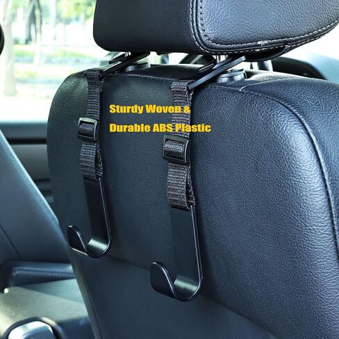 Upgrade Car Back Seat Hook Car Hooks for Purses and Bags Black Car Accessories for Women in Kuwait