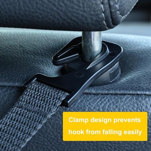 Upgrade Car Back Seat Hook Car Hooks for Purses and Bags Black Car Accessories for Women in Kuwait