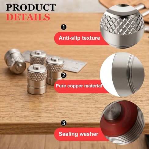 Metal Tire Valve Stem Caps - Bryxium 200 Pack Brass Tires Valves Stems Cap with Inner Seals, Wheel Air Cover, Chrome Tyre Nozzle Covers for Car Bike Truck and Motorcycle (Silver) in Kuwait