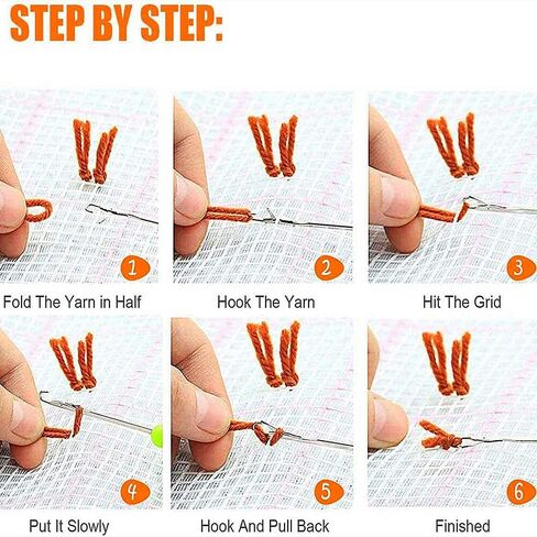 DIY Latch Hook Kits Pillowcase Border Collie Crochet Yarn Pre-Printed Cushion Needlework Pillow Hook and Latch Kit Cushion Home Sofa Decoration 43x43cm in Kuwait