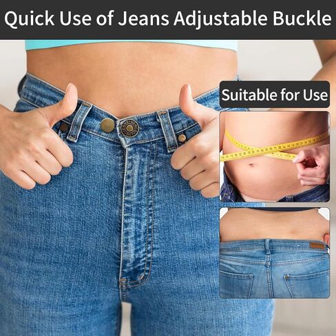 24 Pcs Button Extenders for Jeans,Waist Extender for Pants, Pants Button Extender for Women & Men, No Sewing Waistband Extenders 1–1.8 Inches for Jeans Pants Collar in Kuwait