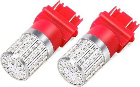 مصابيح إضاءة LED حمراء PHINLION 3157، فائقة السطوع 72-SMD 3156 3057 3357 4057 4157 بديلة لشاحنة السيارة الخلفية ومصابيح الفرامل الخلفية وامض إشارة الانعطاف، حزمة من 2 in Kuwait