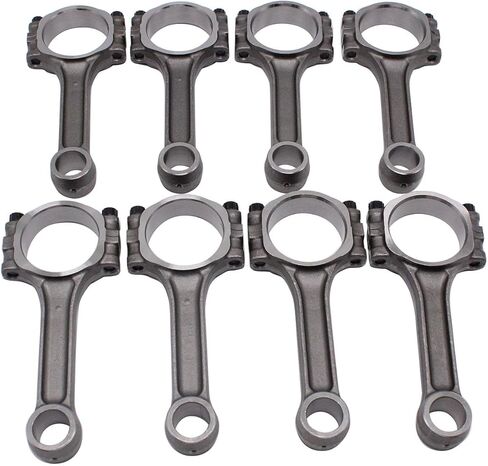 8 pcs/set SHLPDFM Connecting Rods 5.700" 2.100" .927" without Bronze Bush 5140 Connecting Rods Compatible with Chevy SBC 350 in Kuwait