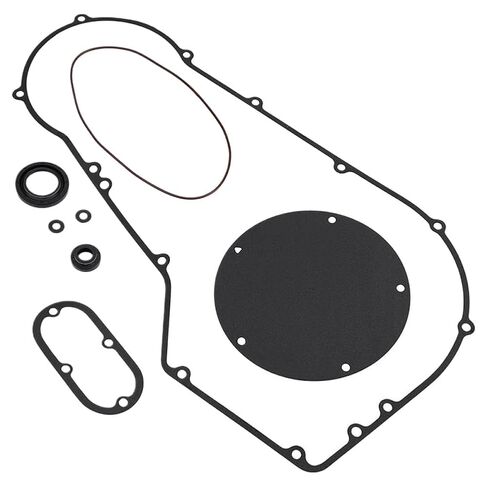 Motorcycle Clutch Primary Cover Gasket Kit Compatible with Softail Super Electra Road King Sportster 883 Heritage Softail in Kuwait