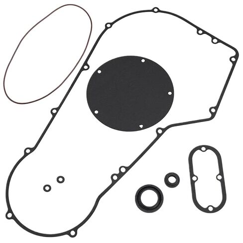 Motorcycle Clutch Primary Cover Gasket Kit Compatible with Softail Super Electra Road King Sportster 883 Heritage Softail in Kuwait