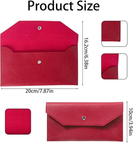 1Pcs Envelope Wallets for Women Burgundy Pu Leather Reusable Cash Holder Envelope Wallet Cash Wallets for Women Money Holder Stuffing Cashs Only Wallet Budget Card Bill Holders Coupon Organizer in Kuwait