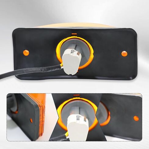 Cab Turn Signal Marker Light Assembly with Rubber Grommet Amber Fit for International Prostar Truck Behind Fender 2 PCS in Kuwait