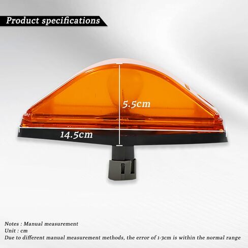 Cab Turn Signal Marker Light Assembly with Rubber Grommet Amber Fit for International Prostar Truck Behind Fender 2 PCS in Kuwait