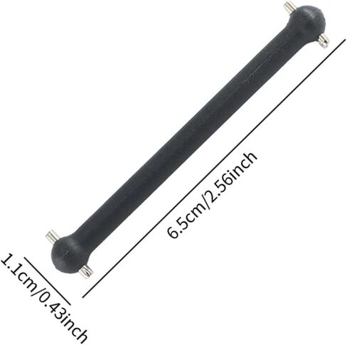 Colaxi Drive Shaft 1/14 Scale Upgrade DIY Accessory Professional RC Car Rear Dog Bone Accessory Replacement Part for RC Cars 144016 in Kuwait