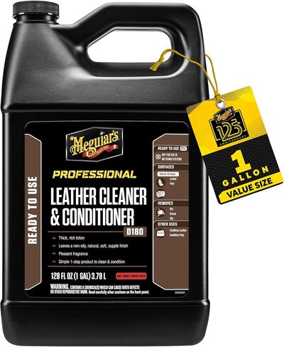 Meguiar's Professional Quik Interior Detailer D14901 - تنظيف وحماية الجزء الداخلي لسيارتك بسرعة وسهولة - آمن على جميع الأسطح الداخلية - حماية من الأشعة فوق البنفسجية بتركيبة غير دهنية، 128 أونصة، 1 جالون in Saudi Arabia